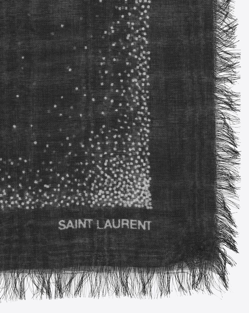 Yves Saint Laurent, Accessories, Ysl Grey Wool Scarf