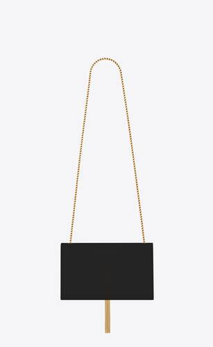 Saint Laurent Velvet Medium Monogram Kate Tassel Shoulder Bag Black –  STYLISHTOP