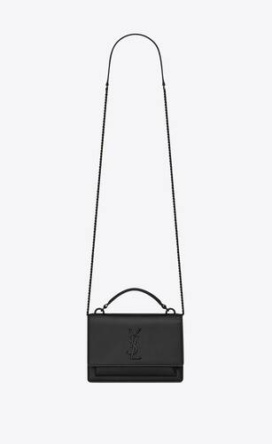 Saint Laurent, Bags, Saint Laurent Sunset Chain Wallet Mini Crossbody Bag