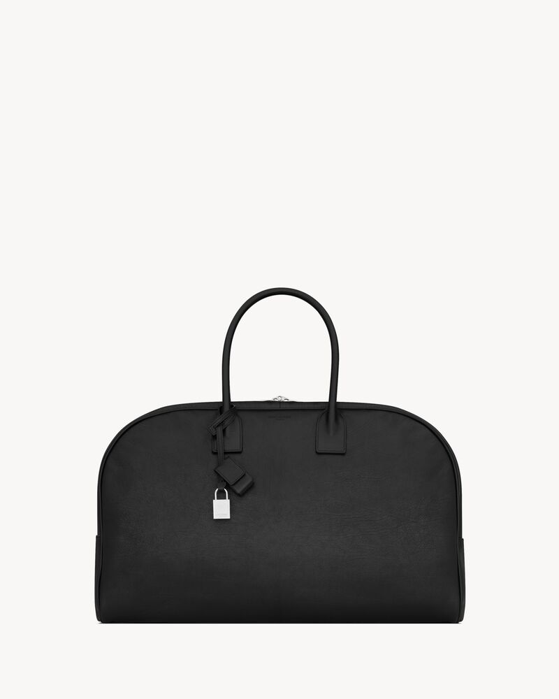 LARGE BOWLING duffle bag in leather