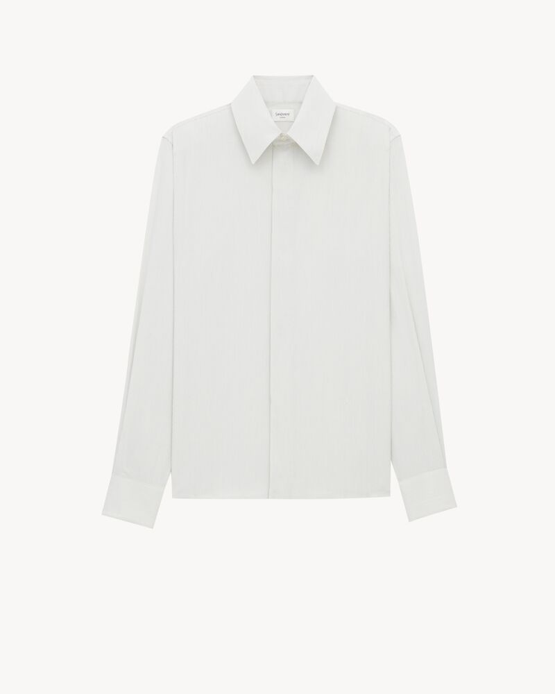 CASSANDRE shirt in hairline-stripe cotton poplin