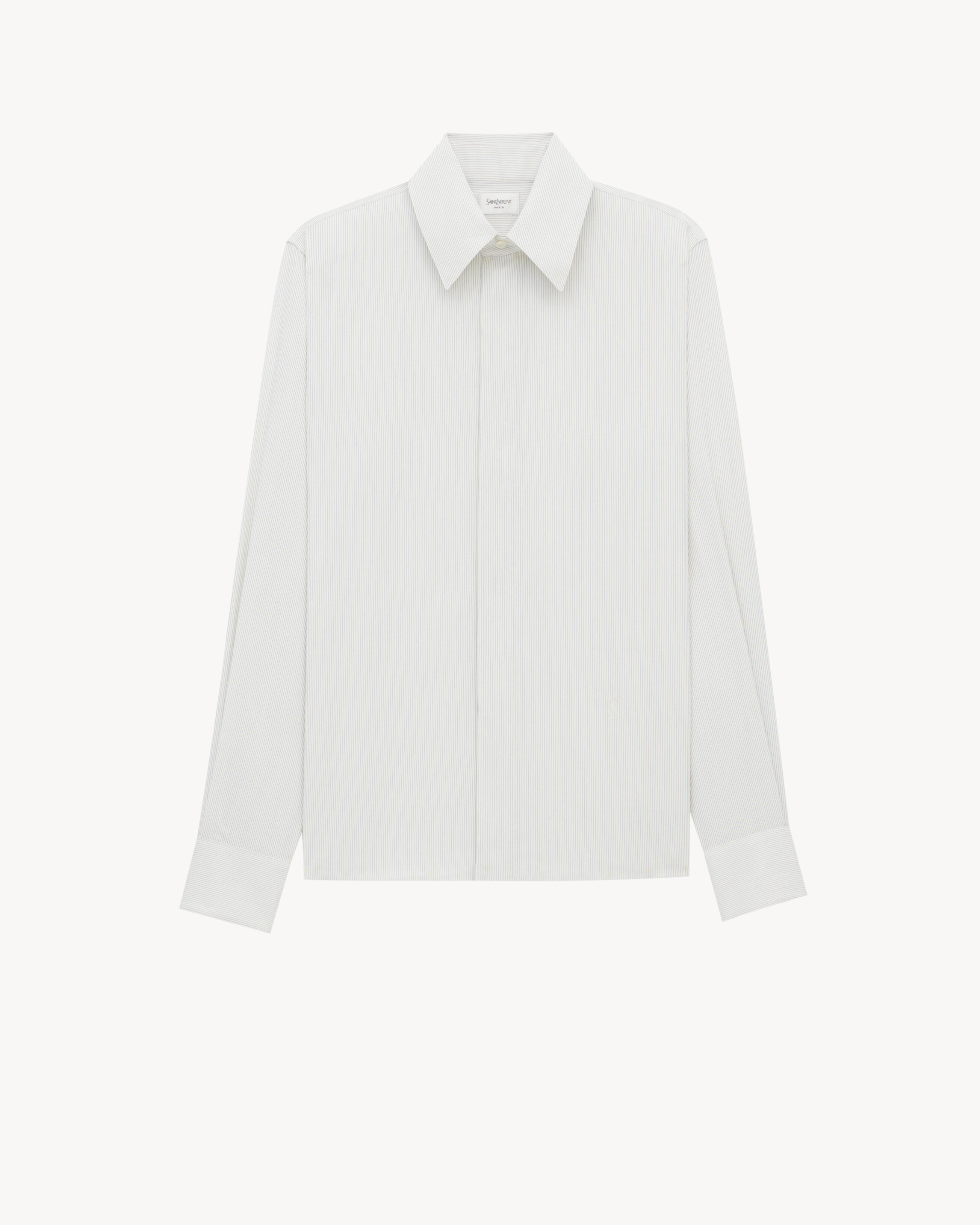 CASSANDRE shirt in hairline-stripe cotton poplin