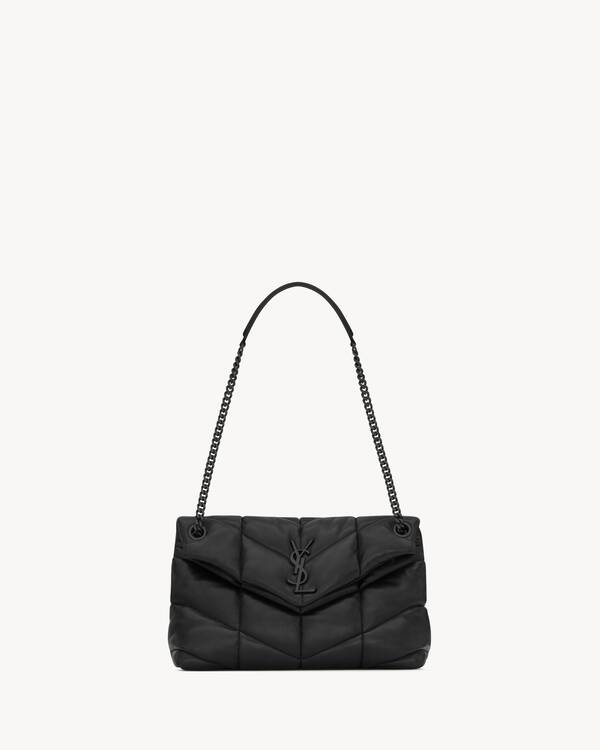 나파 퀼팅 가죽 소재 PUFFER 스몰