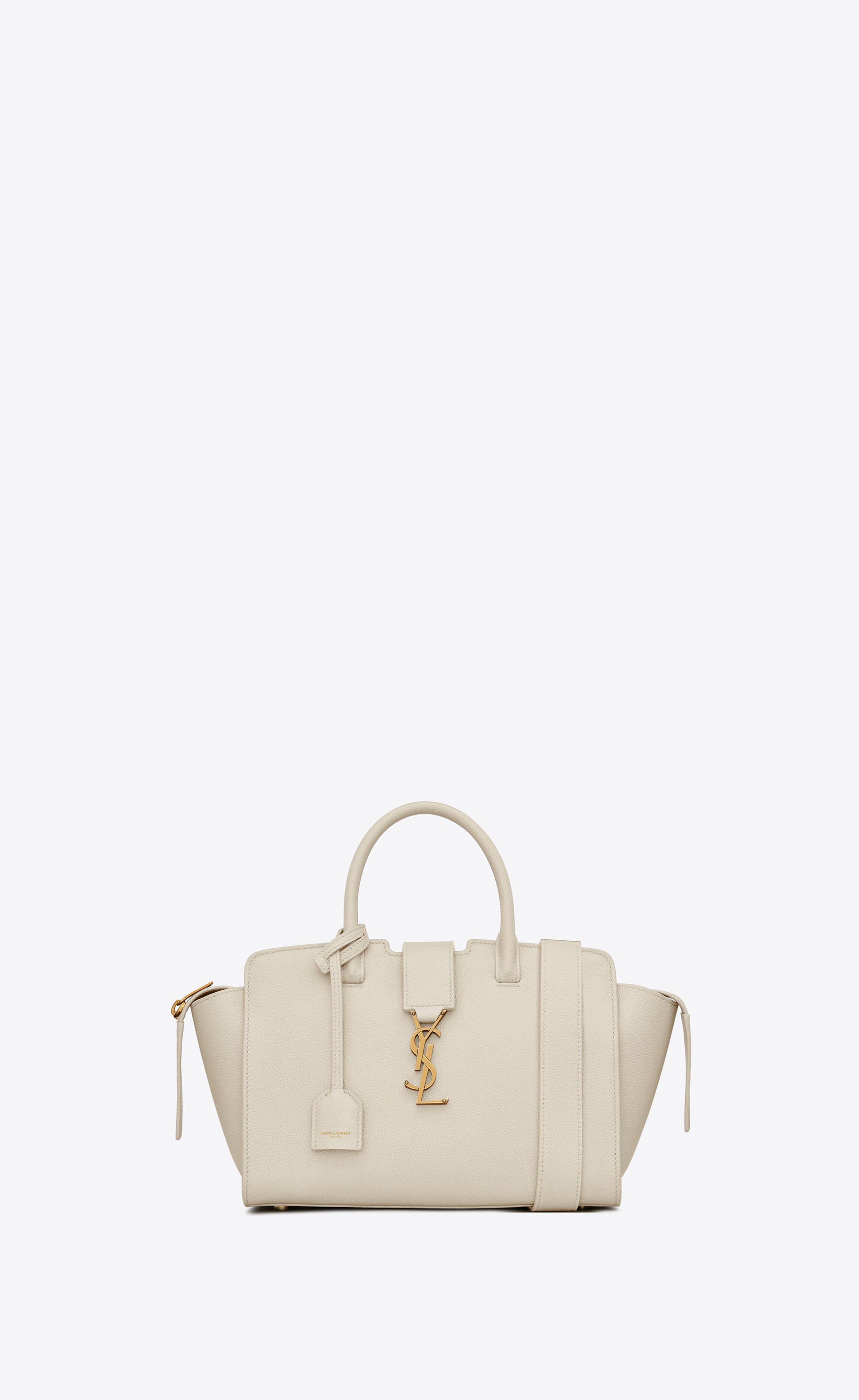 Shop Saint Laurent DOWNTOWN 2020-21FW DOWNTOWN BABY TOTE IN GRAINED LEATHER  (635346B680W1011) by lalaruru