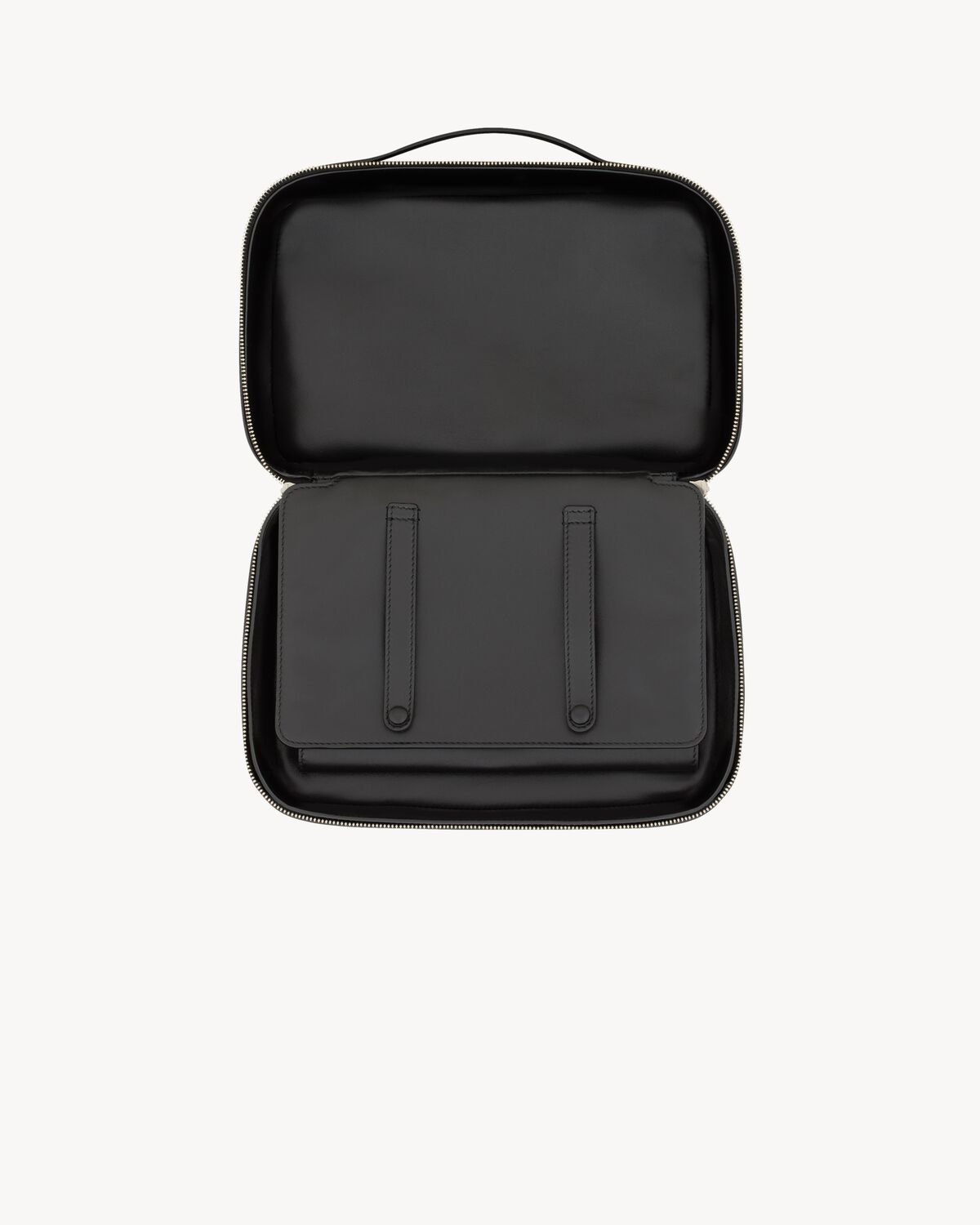 saint laurent paris vanity case in leather