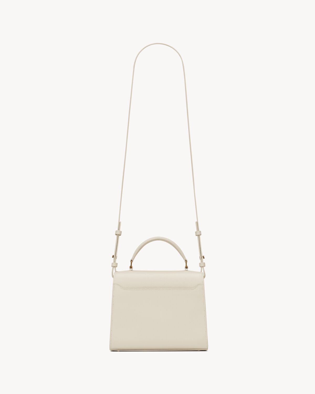 CASSANDRA Mini top handle bag in grain de poudre embossed leather