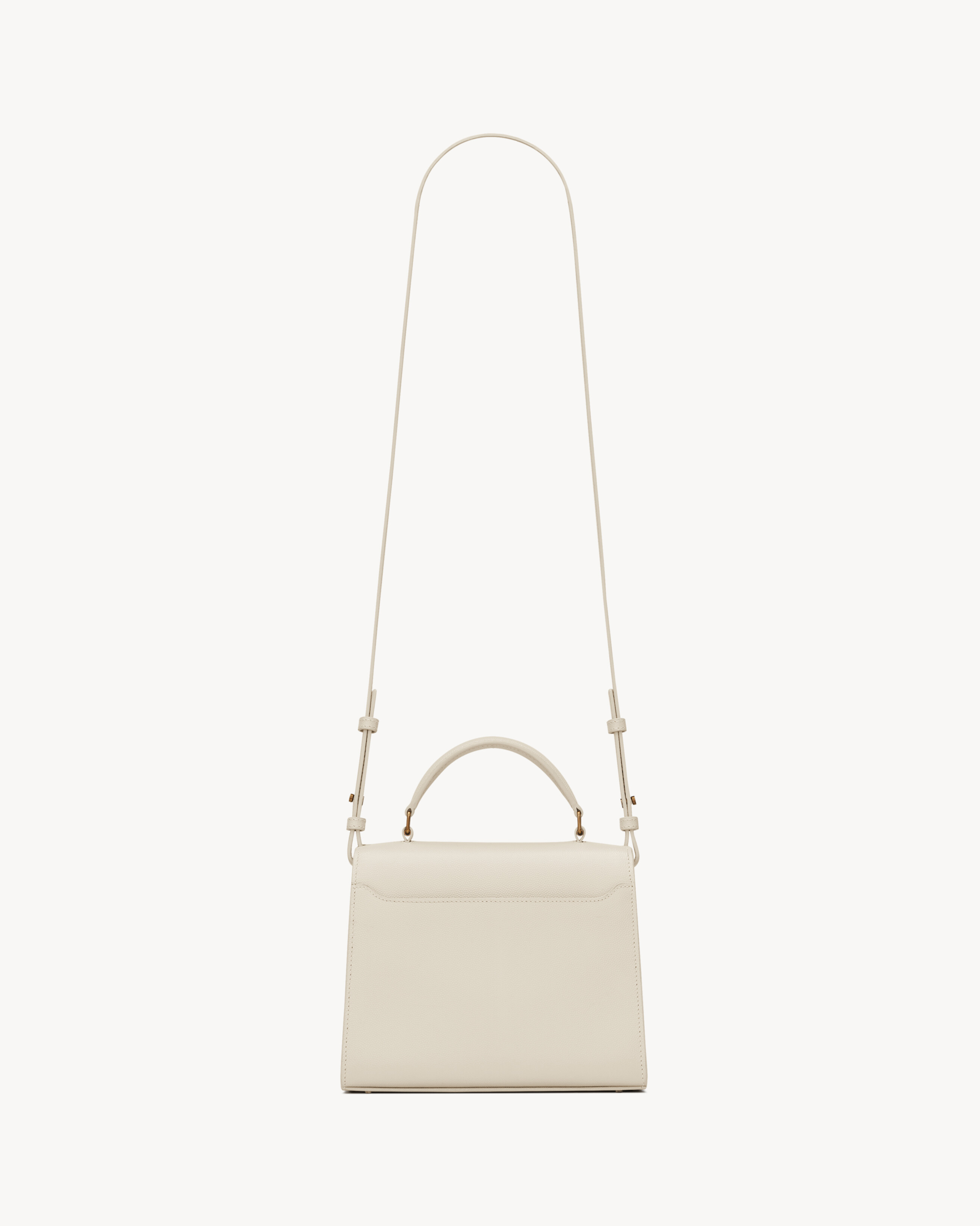 CASSANDRA Mini top handle bag in grain de poudre embossed leather