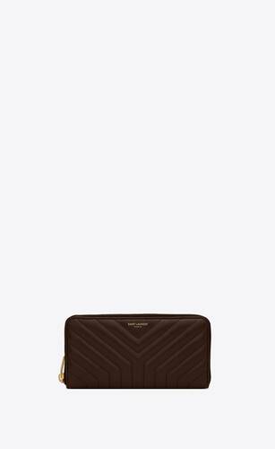 joan zip-around wallet in quilted leather