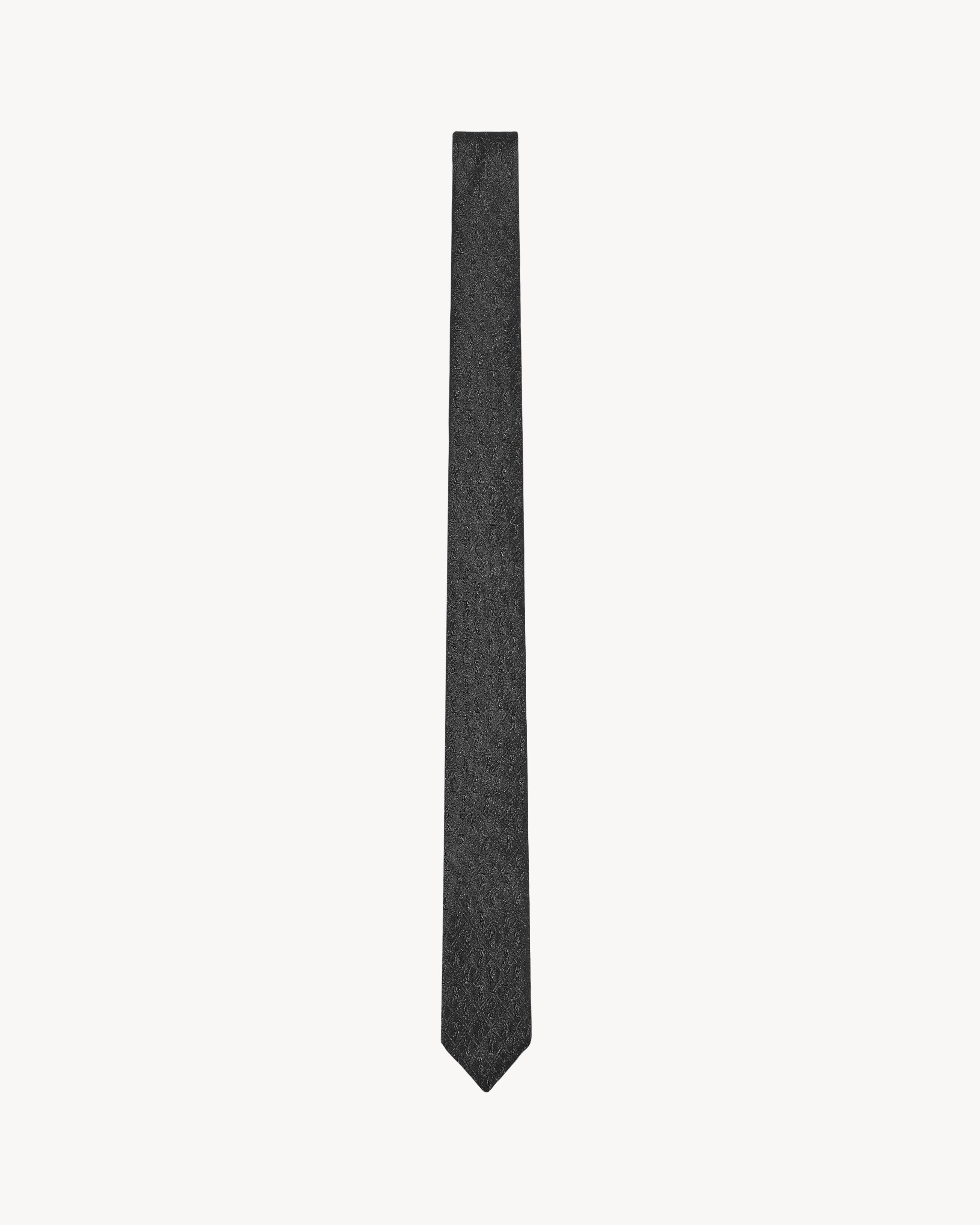 CASSANDRE narrow tie in silk jacquard