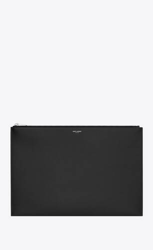 document holder in grain de poudre embossed leather