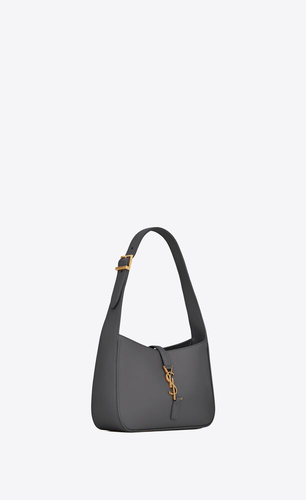 Saint Laurent Le 5 A 7 Hobo Bag In Smooth Leather Blanc Vintage in Smooth  Calfskin Leather with Bronze-tone - US