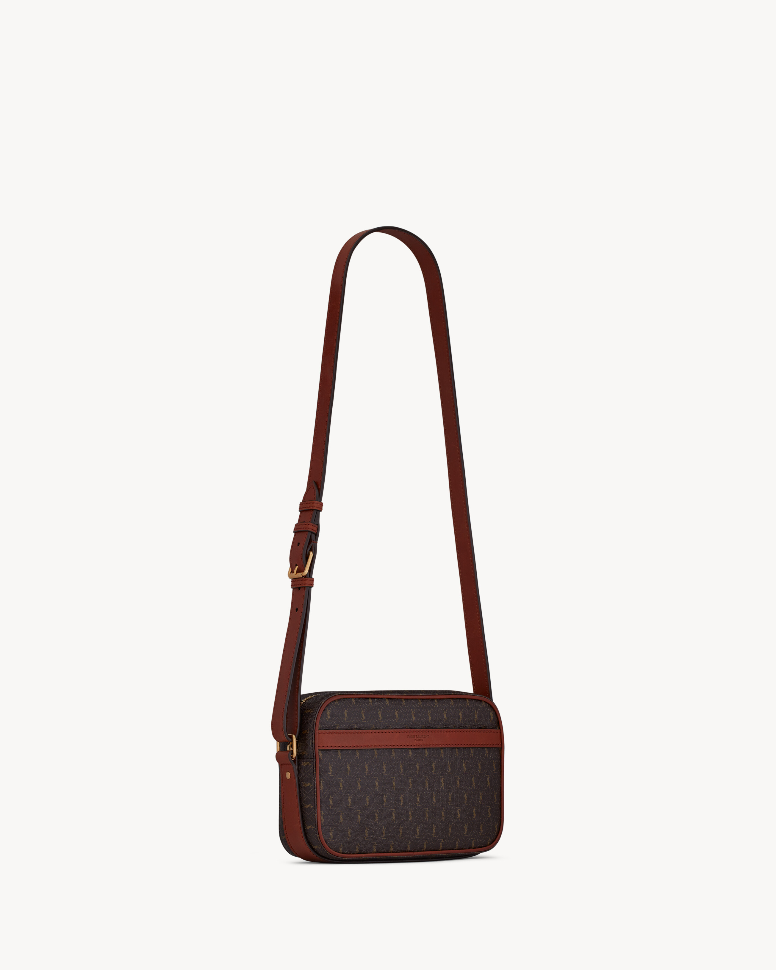 LE MONOGRAMME SAC CAMÉRA EN TOILE CASSANDRE ET CUIR LISSE
