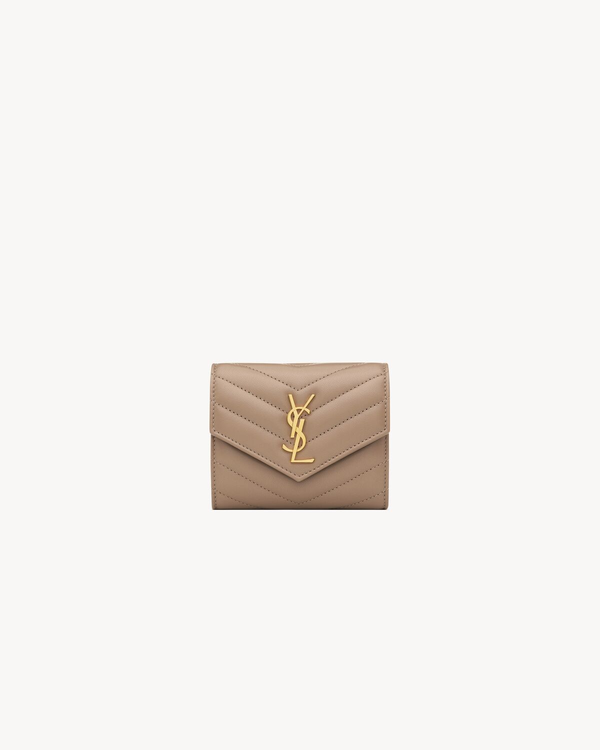 CASSANDRE MATELASSE Multi Fold Portemonnaie aus Lammleder Saint Laurent YSL