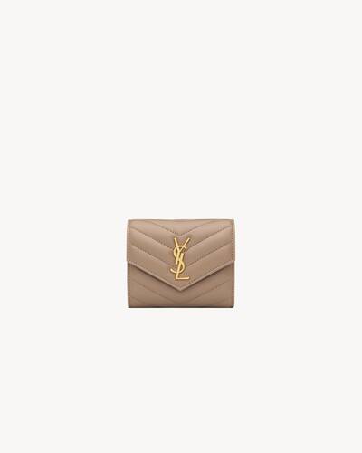 国内発送サンローラン ルルマトラッセ SAINT LAURENT サンローラン 財布 キルティングラムスキン製