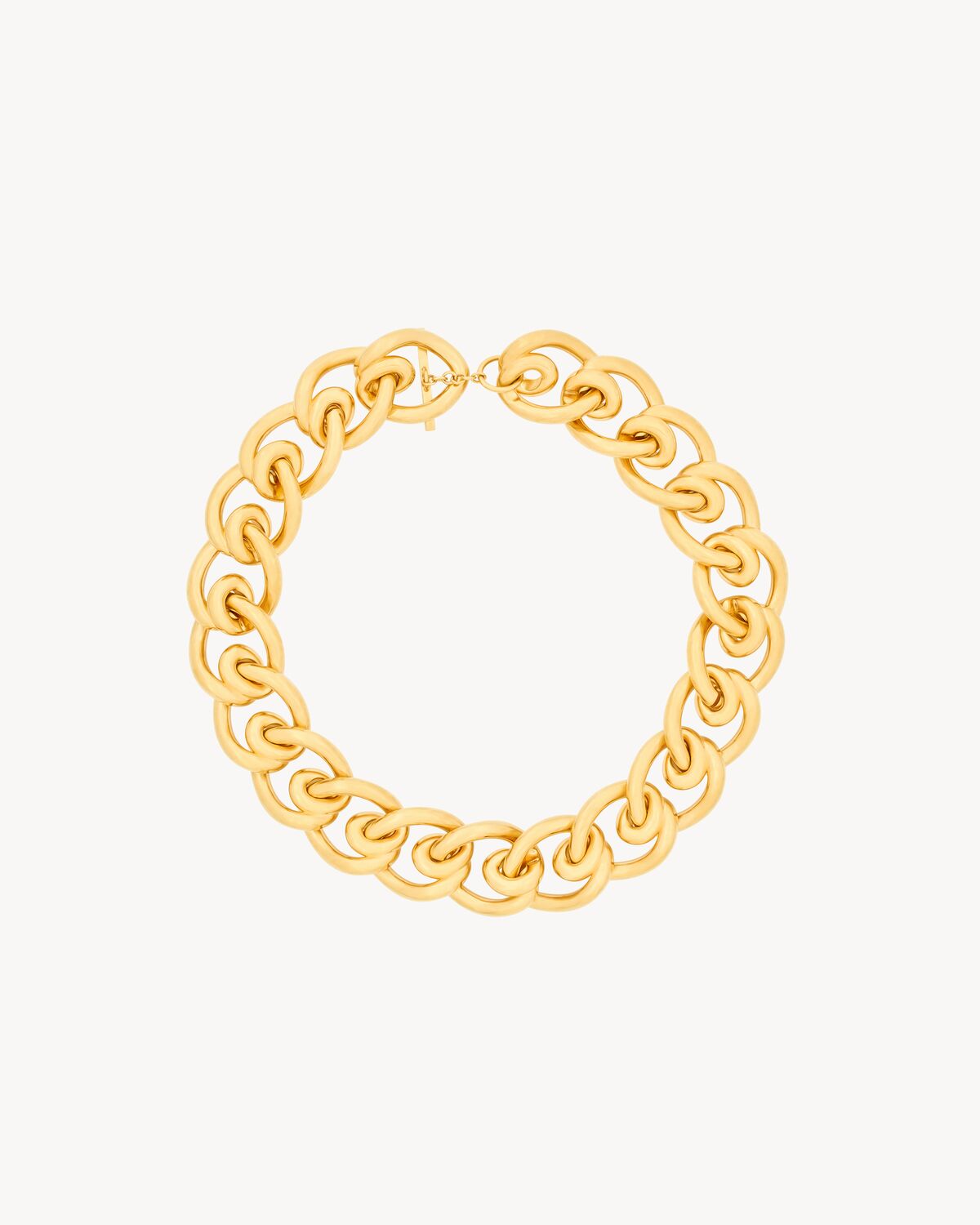 coiled chain necklace in metal