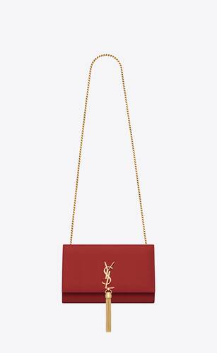 mittelgrosse kate satchel-tasche aus ledert mit quaste