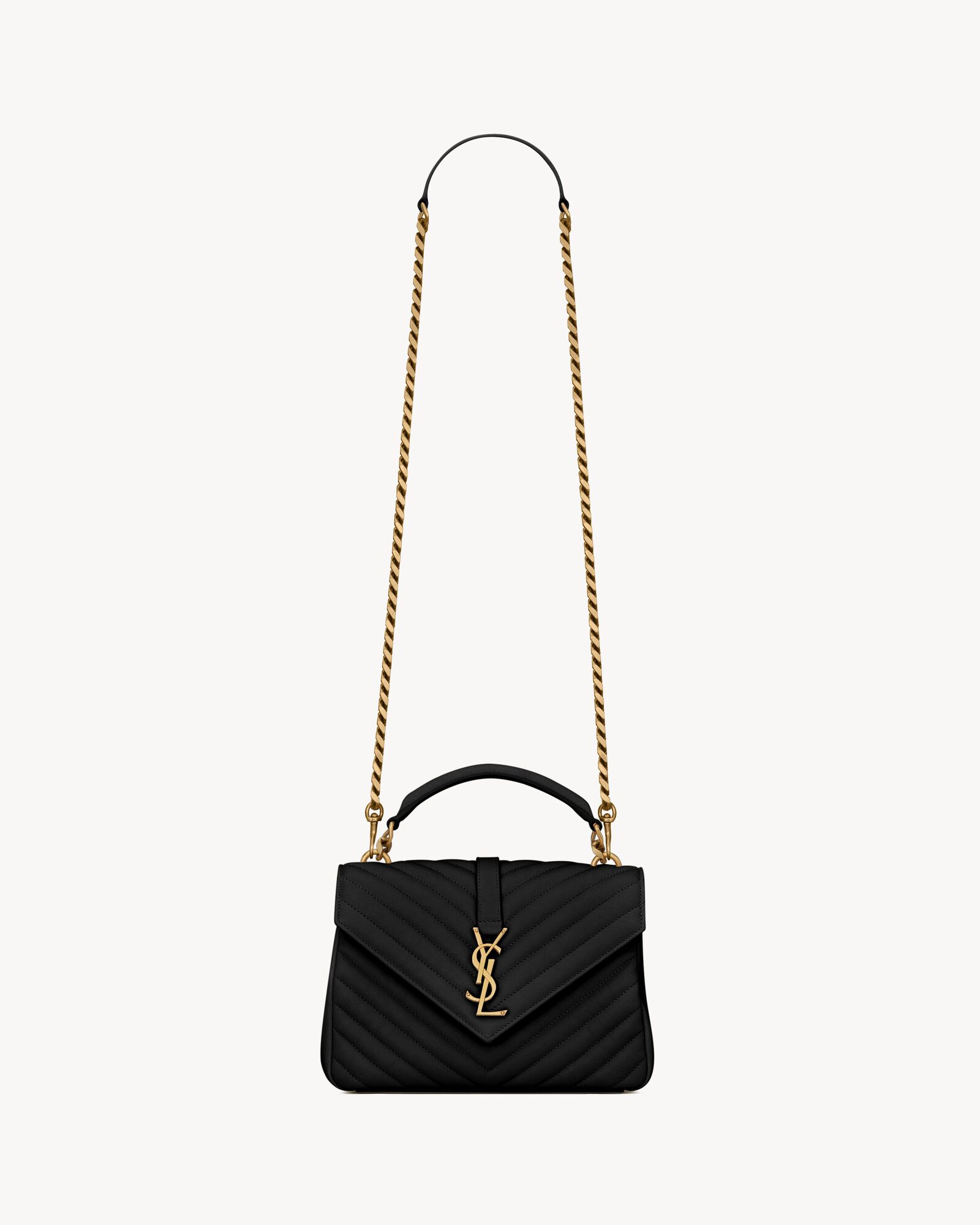 COLLEGE MEDIUM IN QUILTED LEATHER — 600279BRM071000
