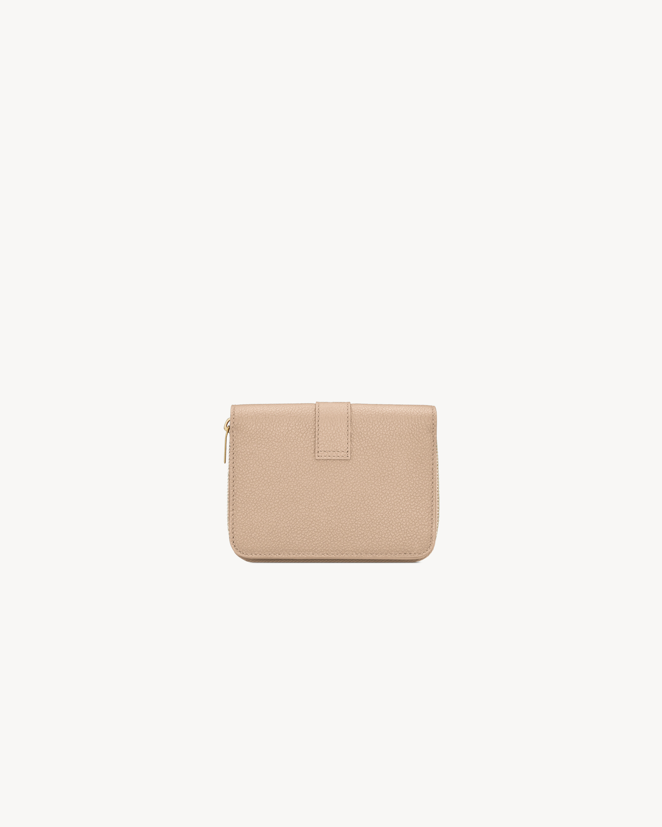 コンパクトジップウォレット “YSL ライン”（グレインレザー）