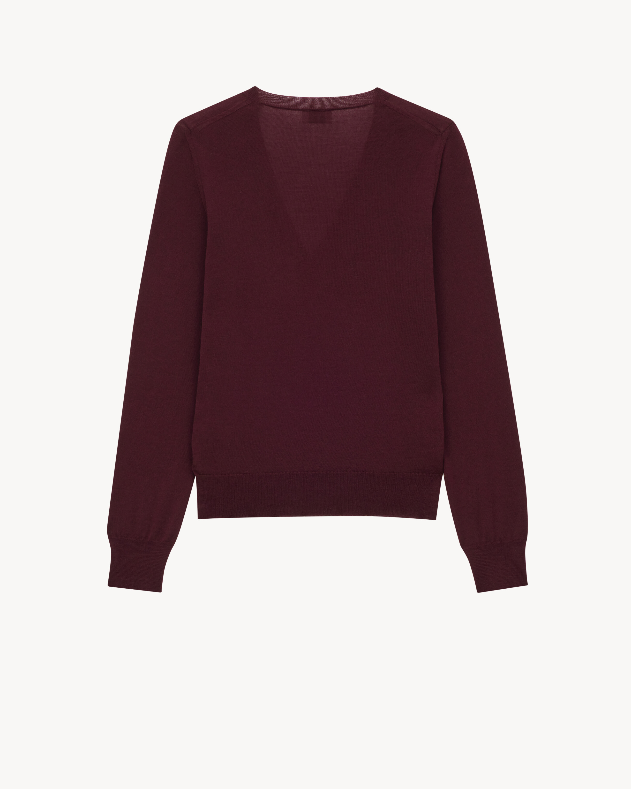 V-neck sweater in wool