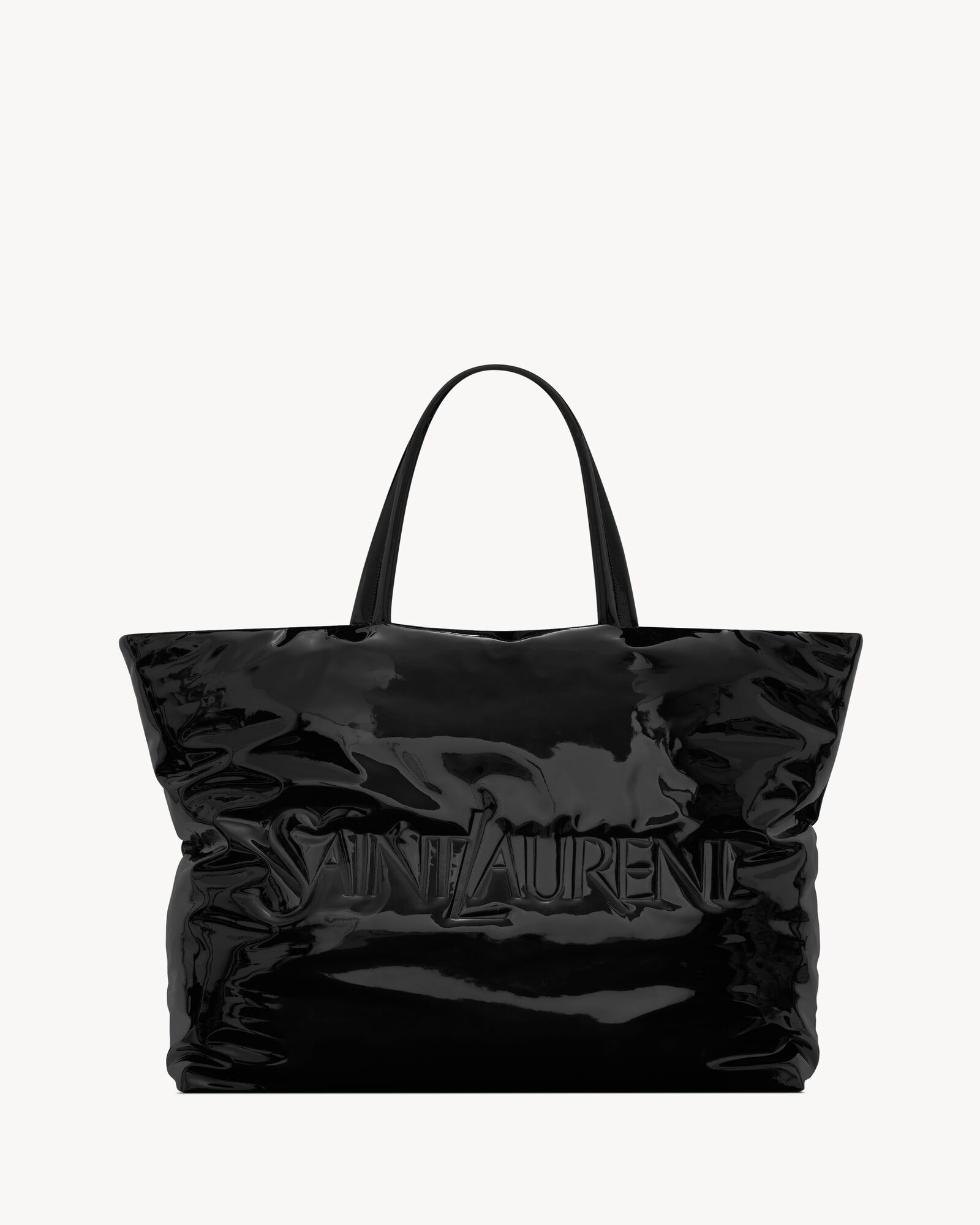 SAINT LAURENT マキシ トート（パテントキャンバス） | Saint Laurent