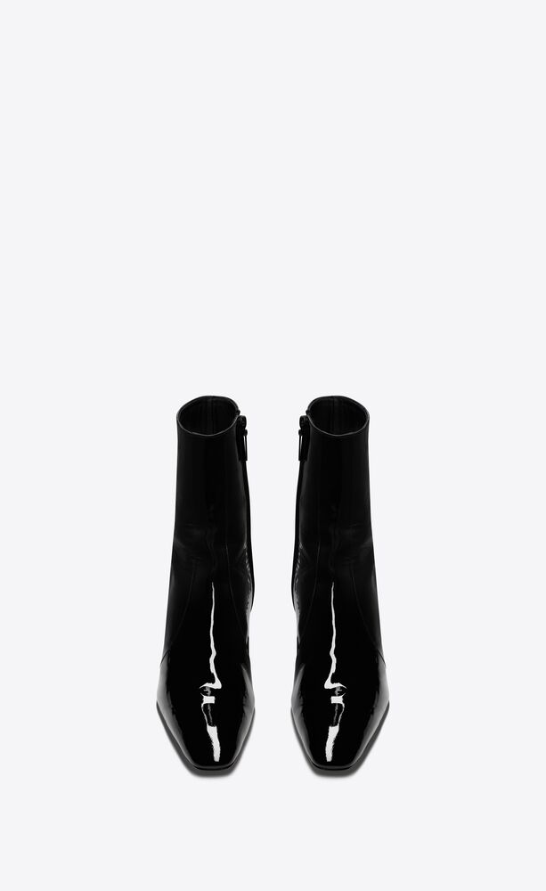 xiv zipped boots in patent leather