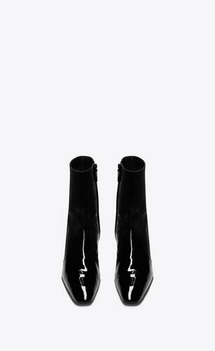 xiv zipped boots in patent leather