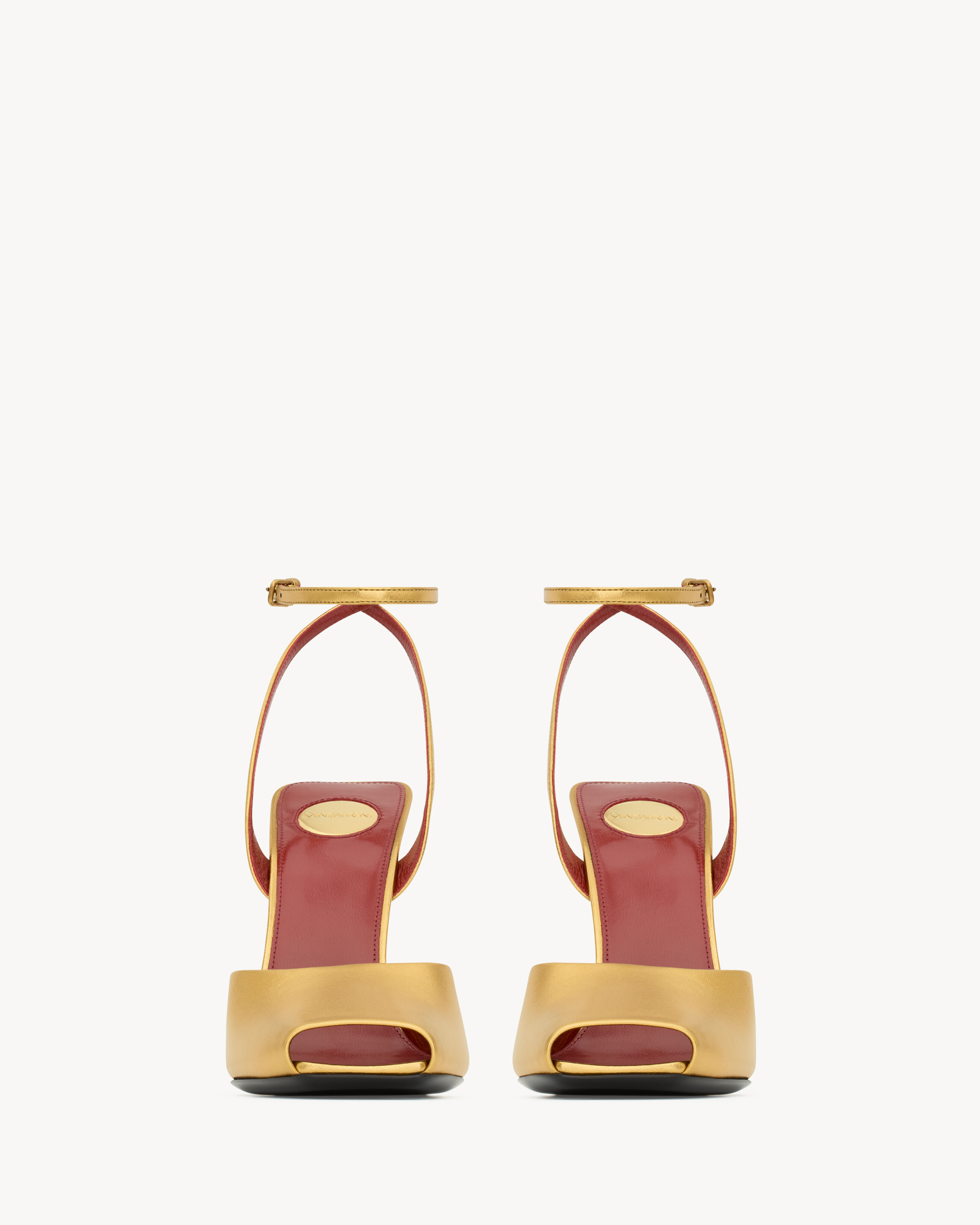 LA SCANDALE sandals in metallic leather