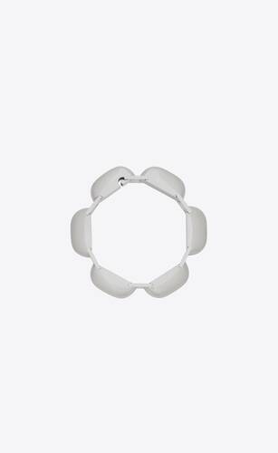 dome chain bracelet in metal