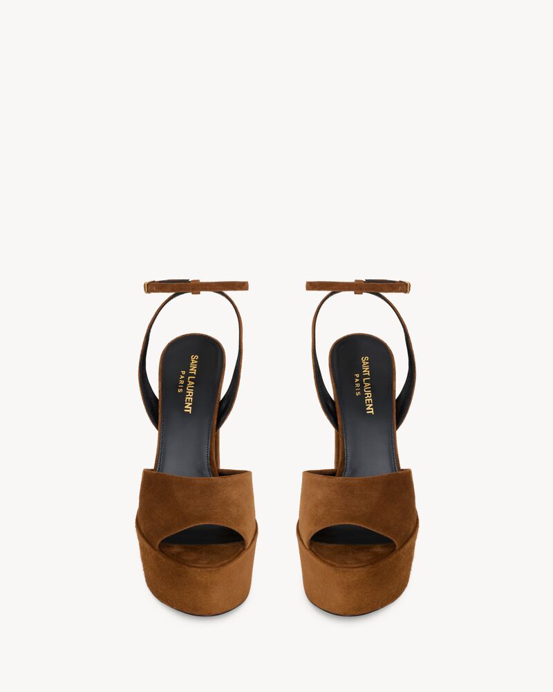 JODIE platform sandals in suede