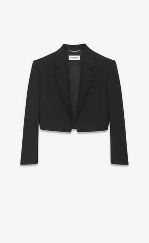 YSL Yves Saint Laurent YSL YVES SAINT LAURENT Black Wool Tuxedo Blazer Jacket & Trouser Suit FR42 UK14 