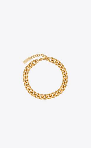 medium curb chain bracelet in metal
