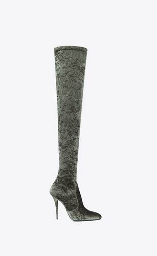 Bottes Saint Laurent en coloris Marron Femme Chaussures Bottes Bottes à talons 