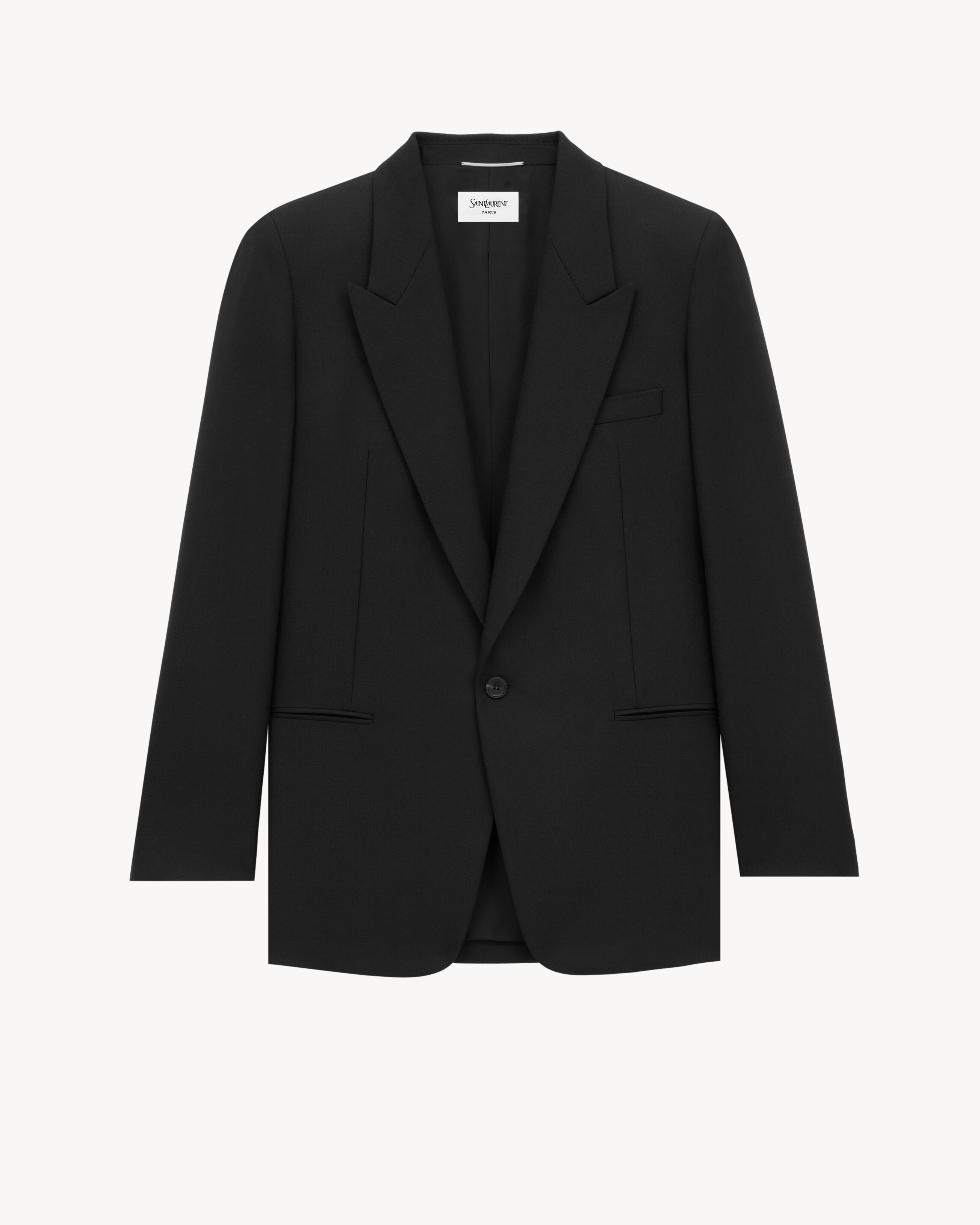 blazer em lã chiné