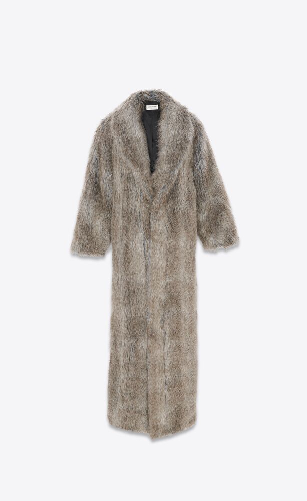 cappotto oversize in animal-free fur