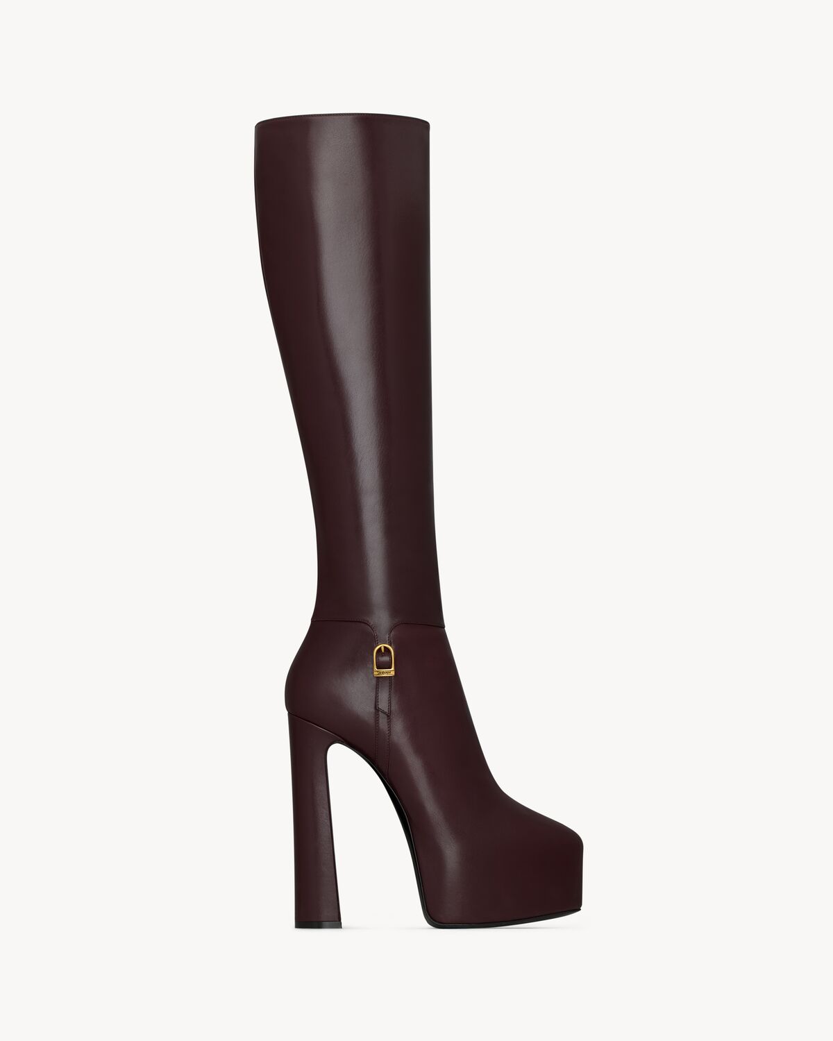 nico platform boots in smooth leather