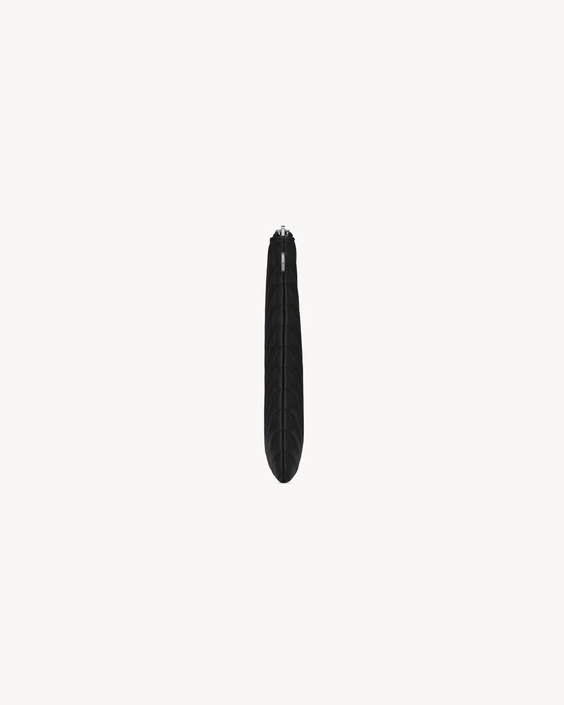 Monogram絎縫皮革平板電腦袋