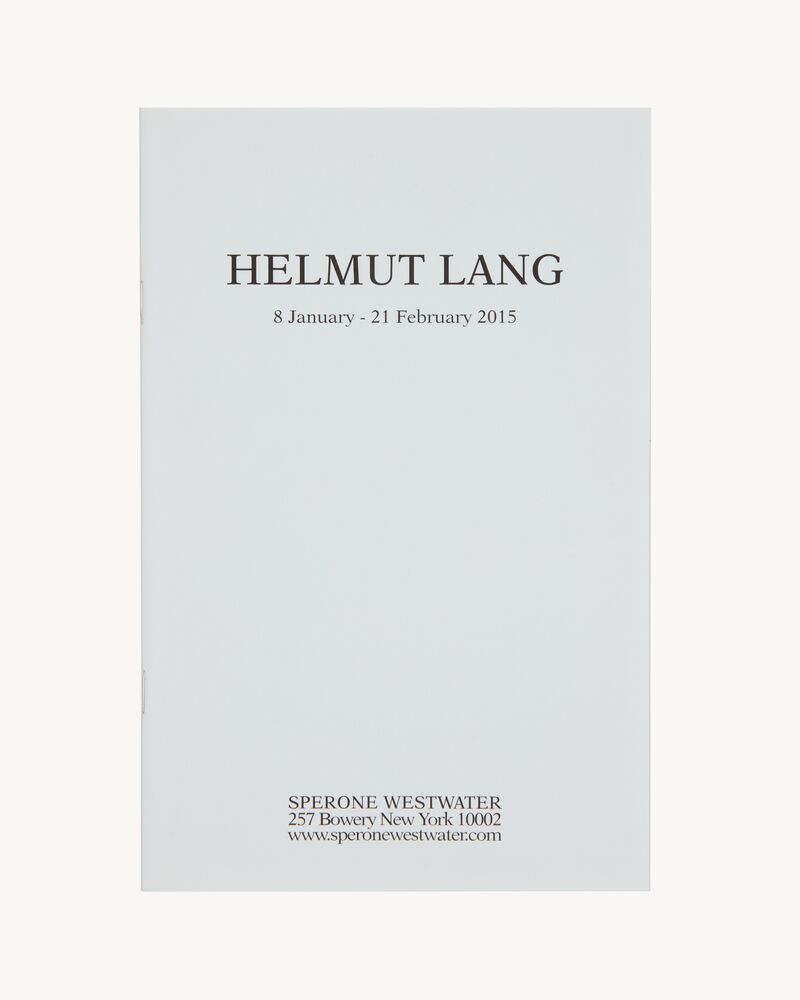 HELMUT LANG - SPERONE WESTWATER
