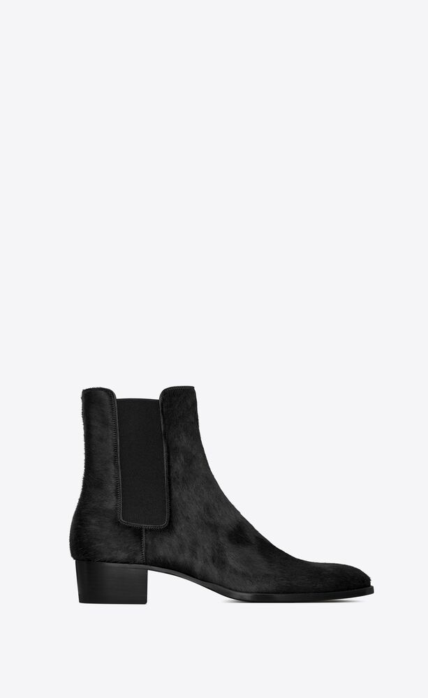 WYATT chelsea boots in pony-effect leather | Saint Laurent United ...