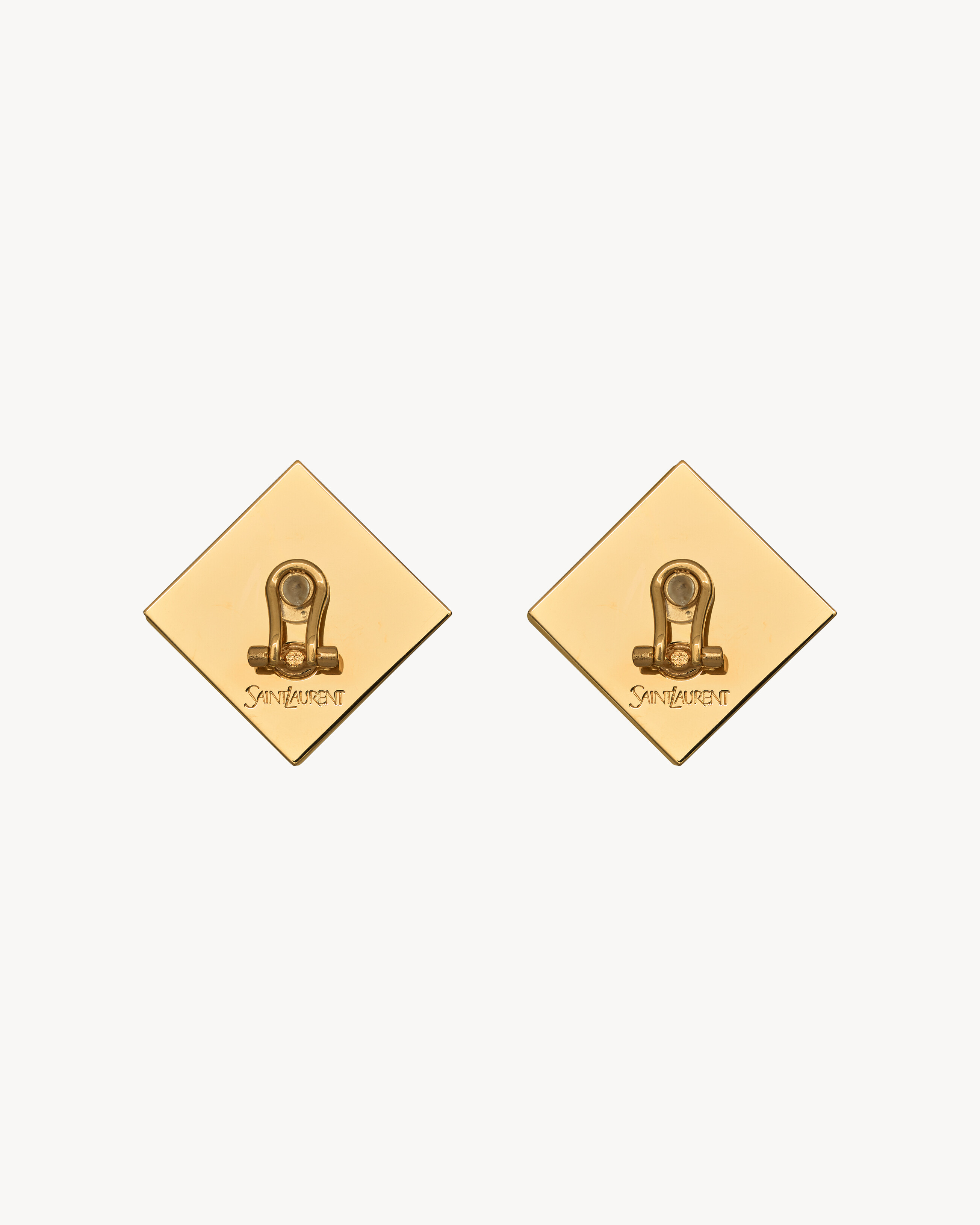 pyramid earrings in resin and metal
