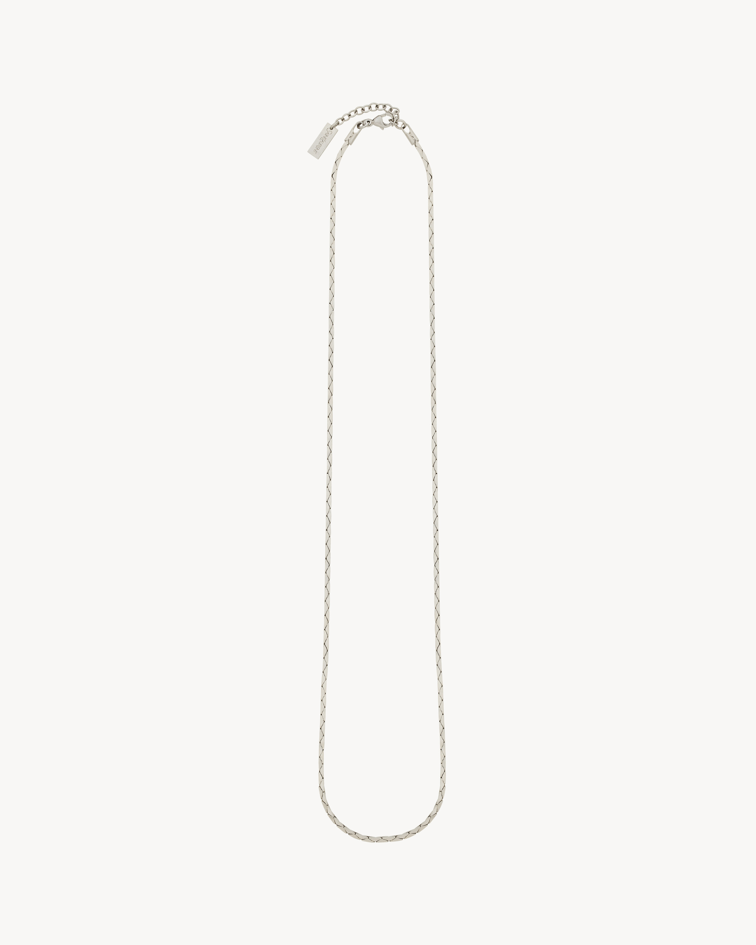 collana con catena cobra in metallo