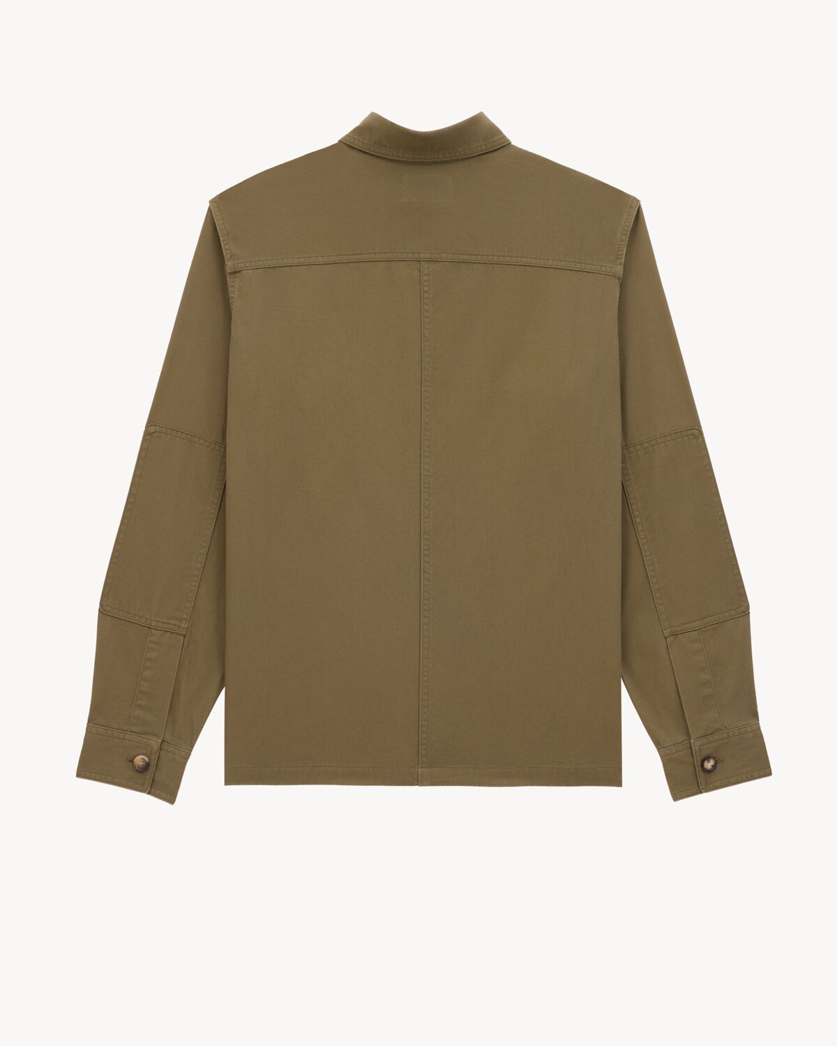 overshirt in cotton twill