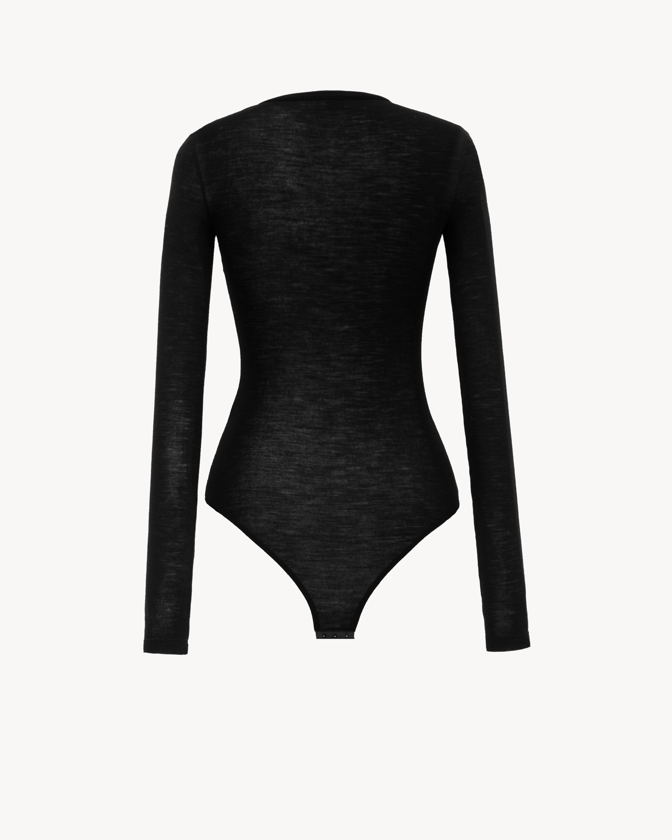 crewneck bodysuit in wool jersey