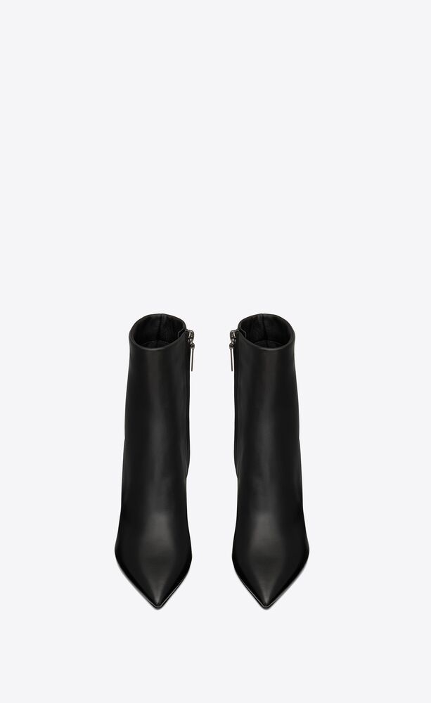 美品Saint Laurent オピウムアンクルブーツ エナメルレザーブラック 美品Saint Laurent オピウムアンクルブーツ エナメルレザーブラック