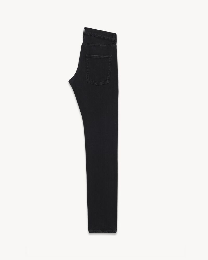 Slim-Fit-Jeans aus Denim in Carbon Black