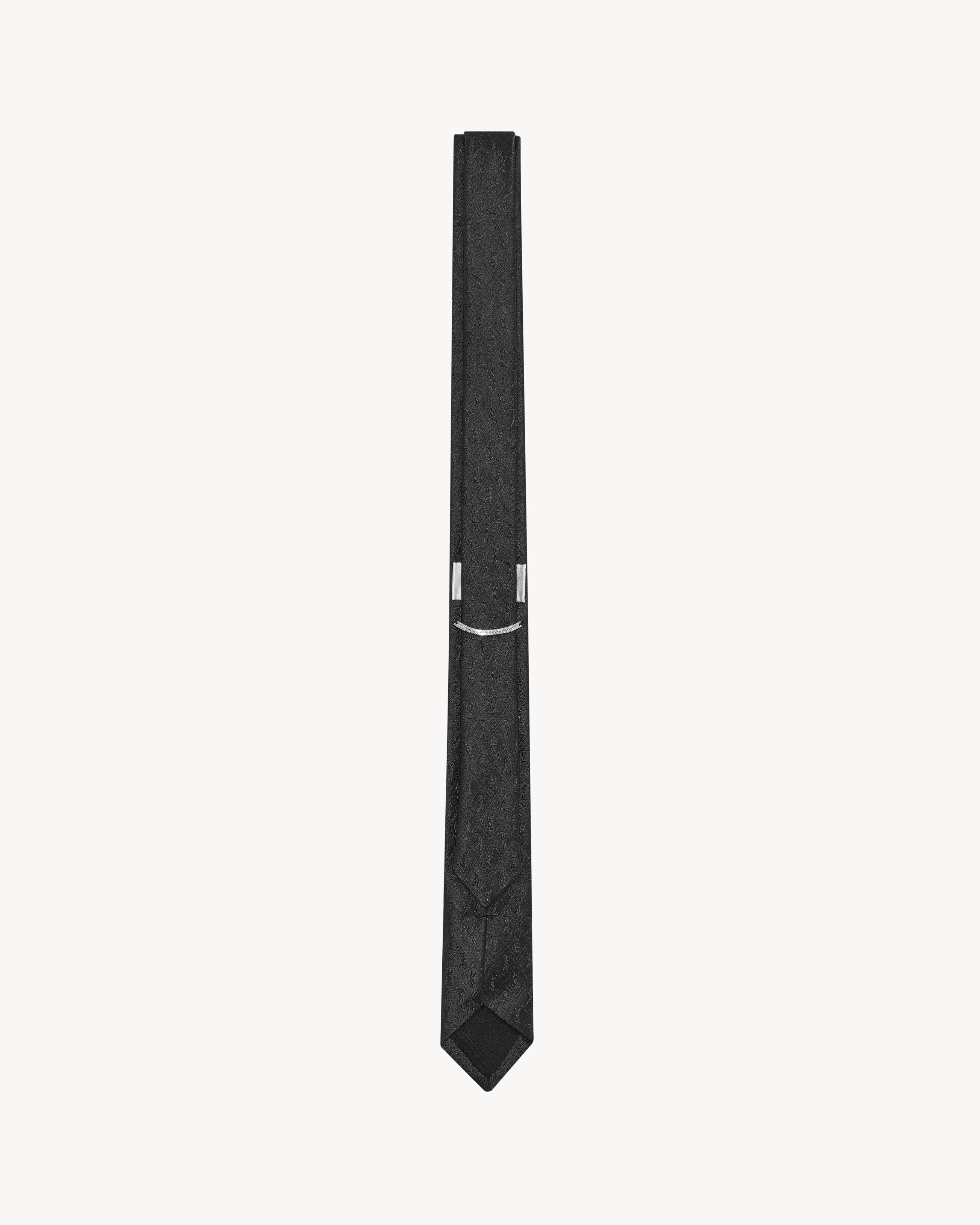 CASSANDRE narrow tie in silk jacquard