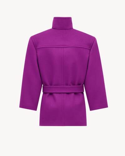 YVES SAINT LAURENT　バイカラーコート　起毛デザイン✨　ロング YVES SAINT LAURENT バイカラーコート 起毛デザイン✨ ロング