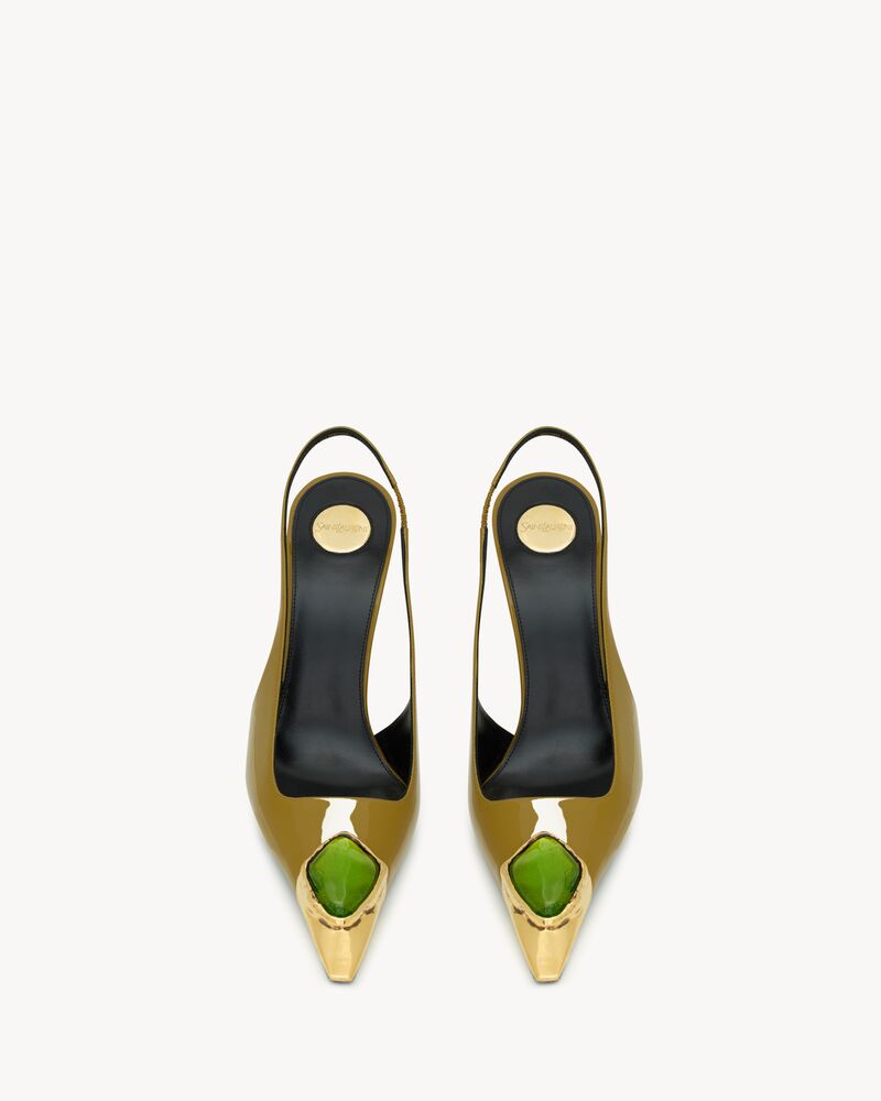 LOULOU slingback pumps in patent leather