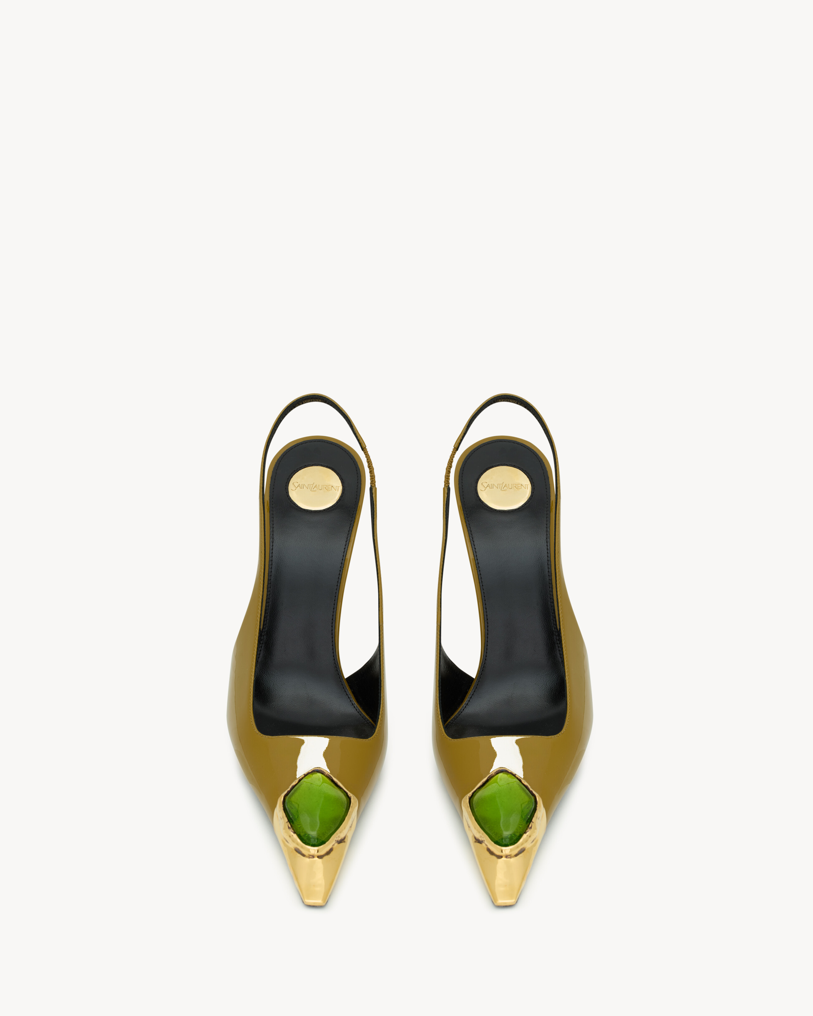 LOULOU slingback pumps in patent leather