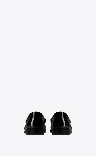 slippers-mocasines le loafer con monograma de charol