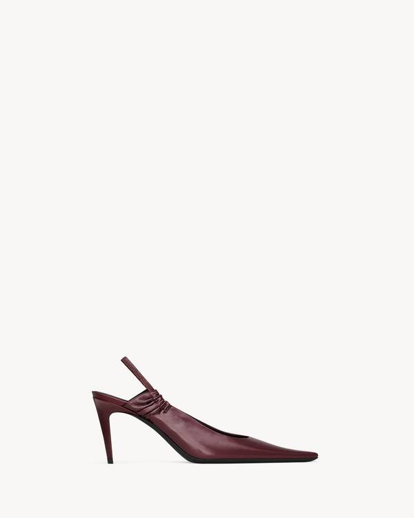 ANNE-MARIE slingback pumps in smooth leather